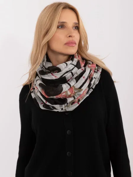 Šal Fashionhunters črna