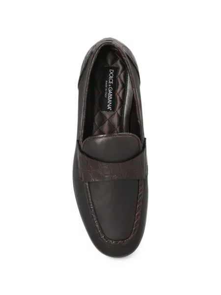 Pantofi loafer Dolce & Gabbana din piele maro
