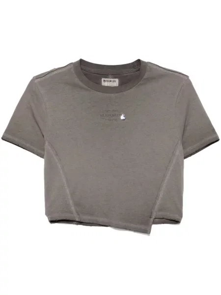 Koszulka Musium Div. o krotszym kroju szara