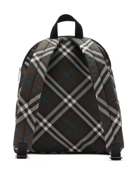 Rucsac Burberry în carouri retro verde