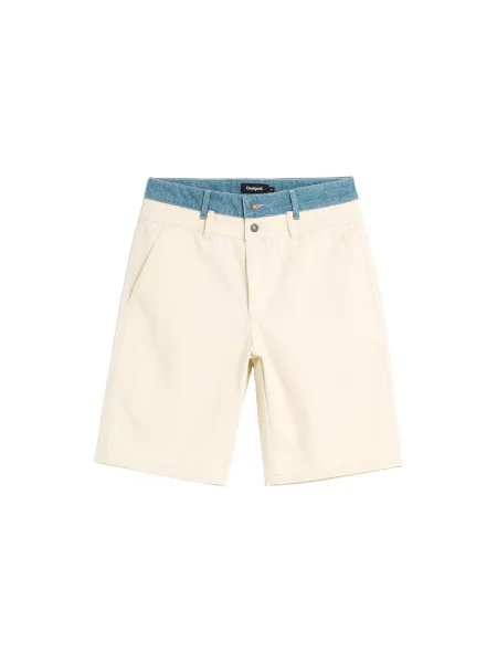 Desigual Pantaloni Bermuda opal alb