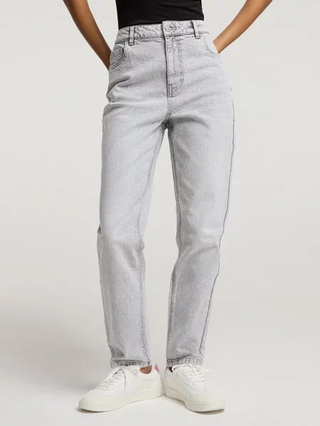 Бойфренди DIVERSE світло-сірий бавовна/еластан сірі