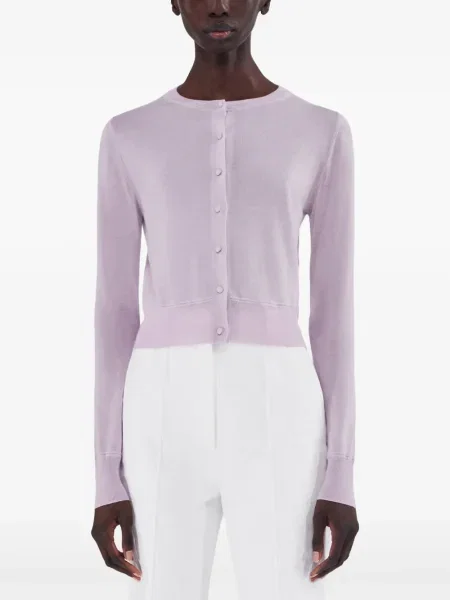 Cardigan Adam Lippes tricotate violet