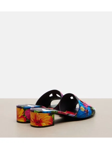 Papuci tip mules Dolce&gabbana cu model floral