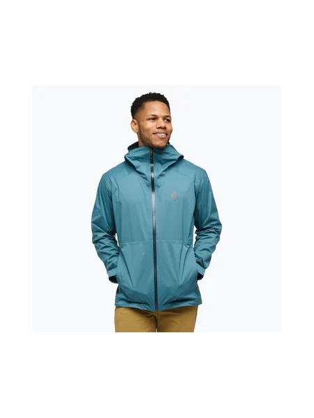 Куртка-дощовик Black Diamond Fineline Stretch Shell creek blue чорна