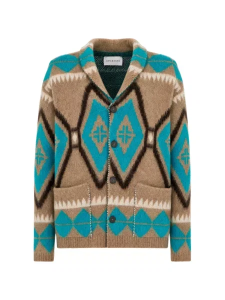 Gulerat cardigan Amaranto cu imprimeu geometric