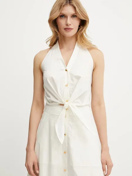 Bombažen top Marciano Guess PAT bež