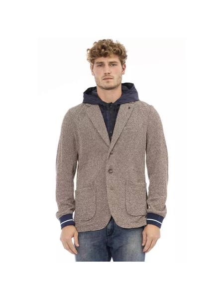 Marynarka Distretto12 z kapturem brązowa