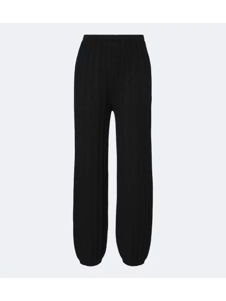 Pantaloni Eres tricotate negru