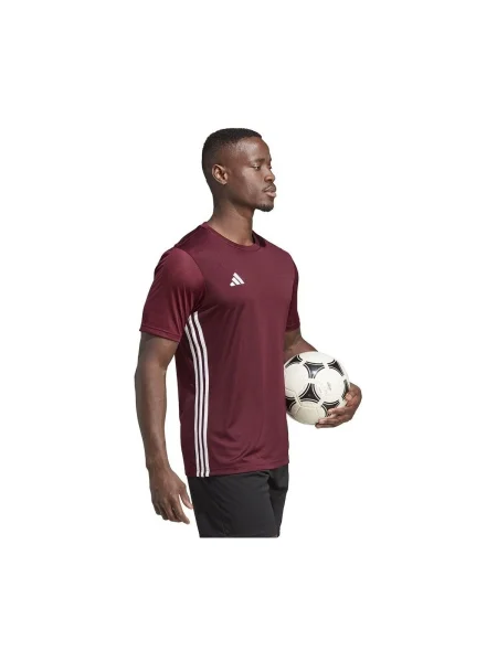 Tricou Adidas din jerseu bordo