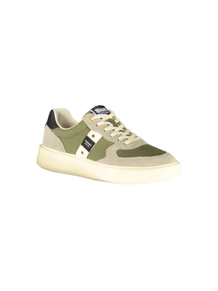 Lniane sneakersy Blauer zielone