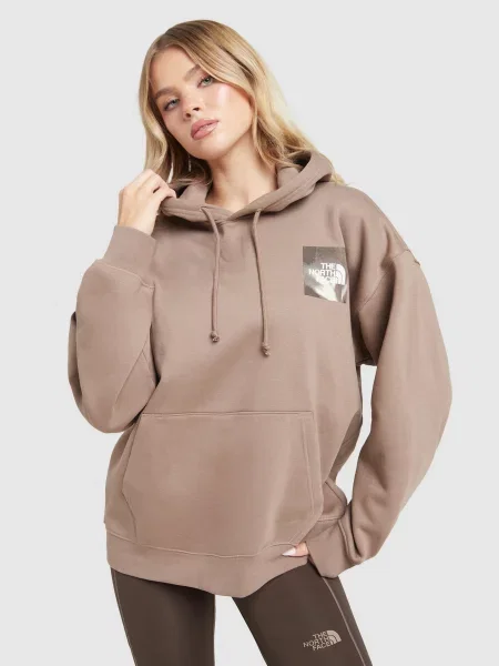 The North Face Bluza Z Kapturem W Fragmented Mount brązowa