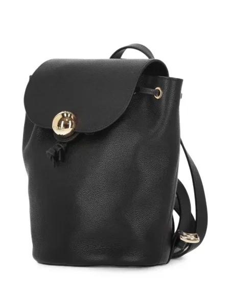 Rucsac Furla din piele cu autograf negru