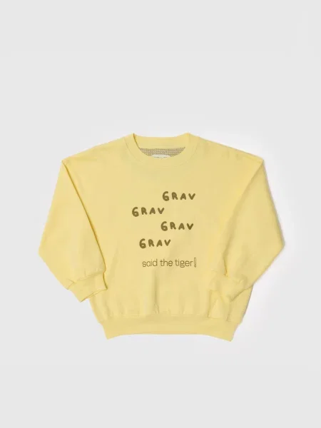 Maru + Bo Tréning póló SWEATSHIRT GRAV GRAV SLOGAN' sárga