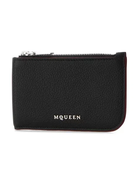 Portfel Alexander Mcqueen elegancki czarny
