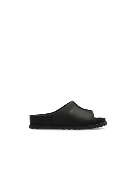 Klapki Ugg skórzane czarne