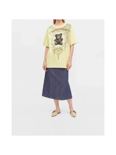 Koszulka Moschino typu teddy żółta