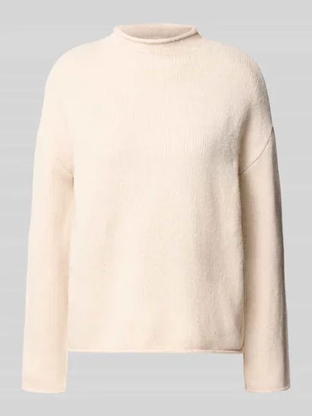 Sweter z dzianiny o kroju regular fit ze stójką Zabaione