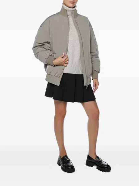 Geacă Armani Exchange cu volane maro