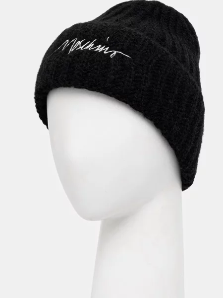 Moschino căciulă de damă cu lână negru