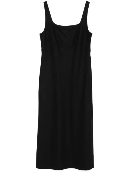 Rochie midi Vince din fetru până la genunchi de costum negru