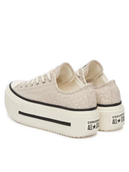 Tornacipő Converse Chuck Taylor All Star Lift Double Stack Platform Deer bézs