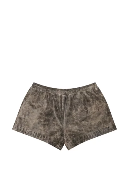 Pantaloni scurți Alexander Wang din piele maro