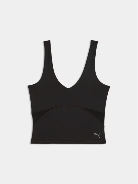 Спортивна майка PUMA W Shape Fashion Tank комбінований верх чорний