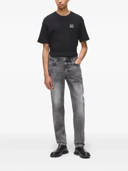 Blugi Karl Lagerfeld Jeans stretch gri