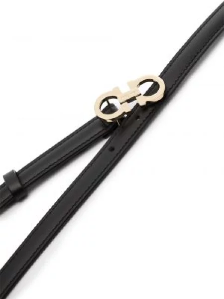 Kožený pásek Salvatore Ferragamo černý