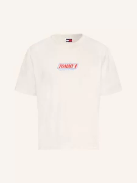 Tommy Jeans Koszulka beige biała