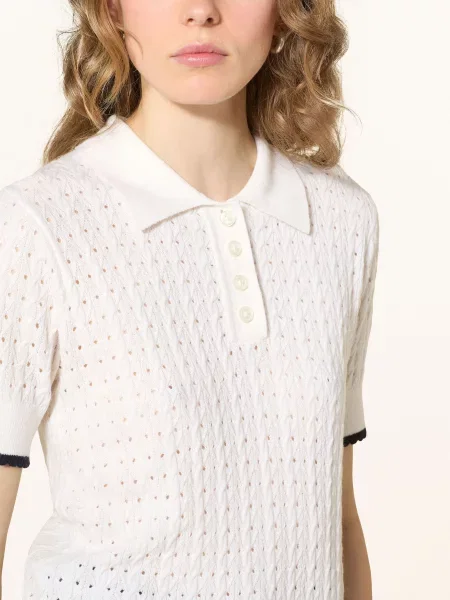 Rich & Royal Úpletová Polokošile bílá