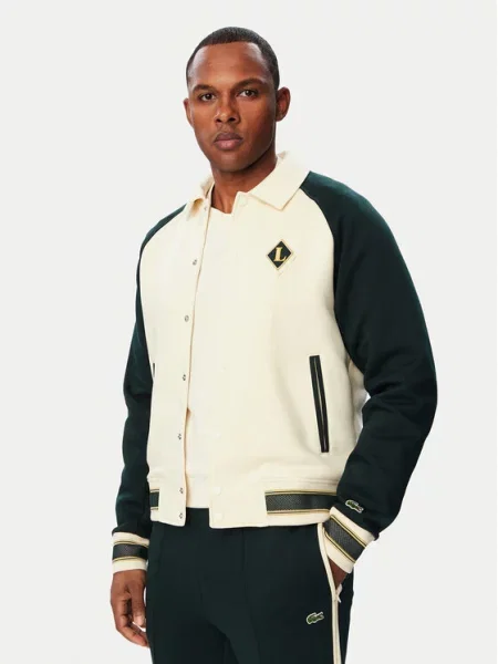 Bunda bomber Lacoste béžová