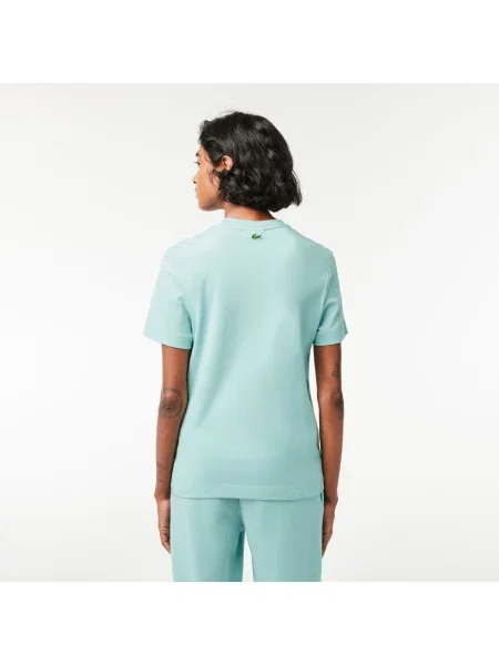 Lacoste Regular Fit Signature Print T-Shirt zielona