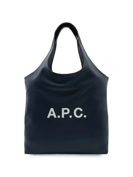 Geantă shopper A.p.c. cu imagine albastru