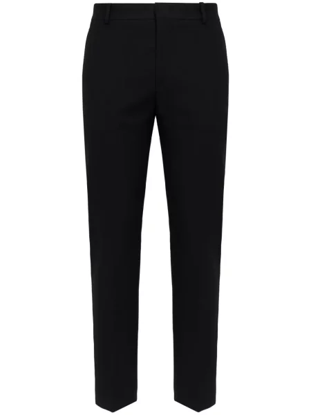 Pantaloni Alexander Mcqueen de lână negru