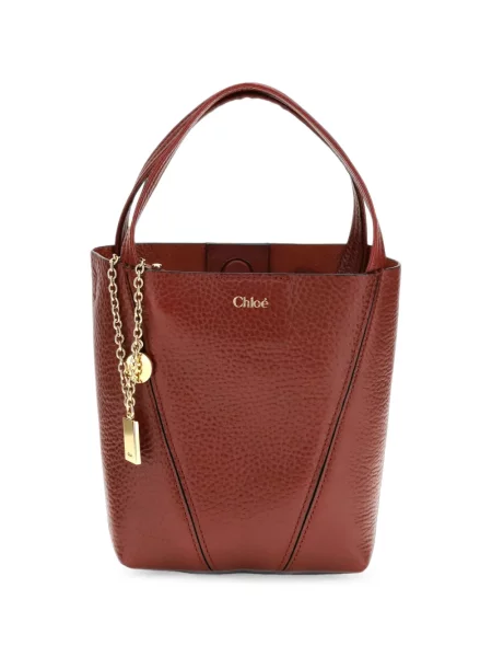 Geantă Chloé din piele maro