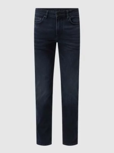 Jeansy o kroju modern fit z dodatkiem streczu model ‘Mitch’ Joop! Jeans granatowe