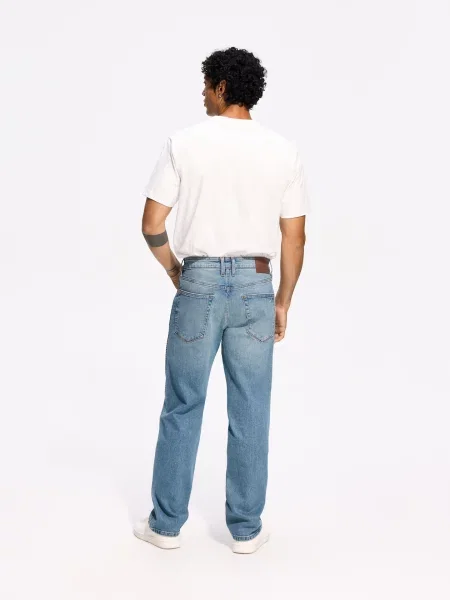 Reserved Джинси relaxed straight indigo jeans 