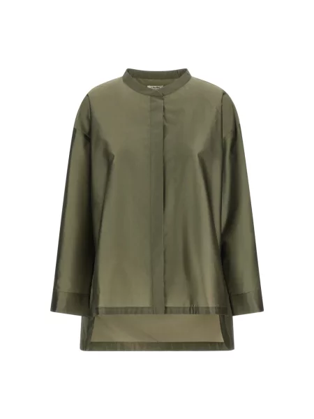 Jedwabna koszula Max Mara zielona