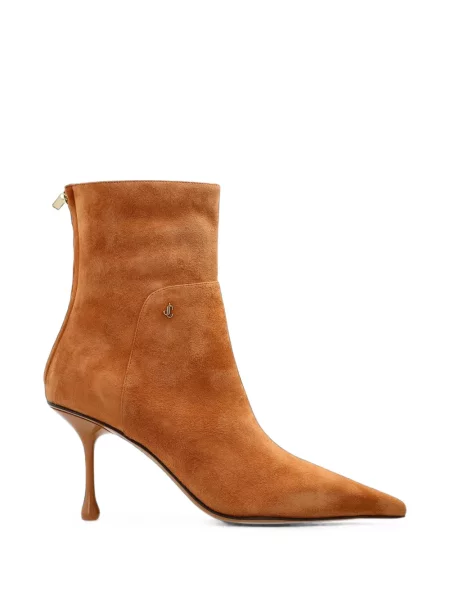Cizme scurte Jimmy Choo din piele de căprioară maro