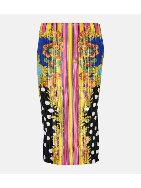 Fustă midi Versace până la genunchi