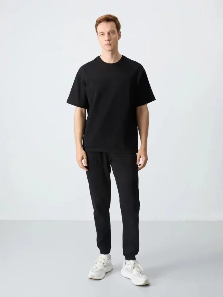 Futó melegítő szett Tommy Life fekete