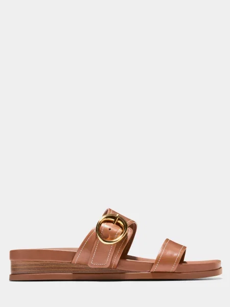 Шкіряні Шльопанці Cole Haan коричневий