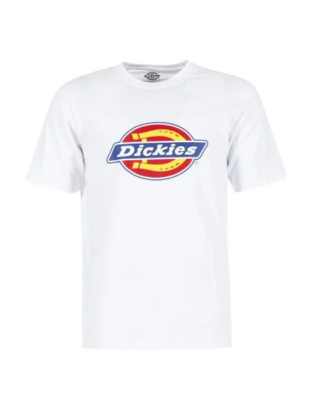 Krátke tričko Dickies s krátkymi rukávmi s autogramom biela