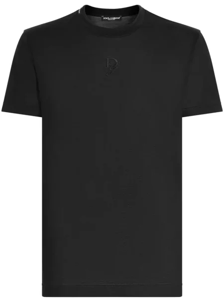 Tricou Dolce & Gabbana cu broderie negru