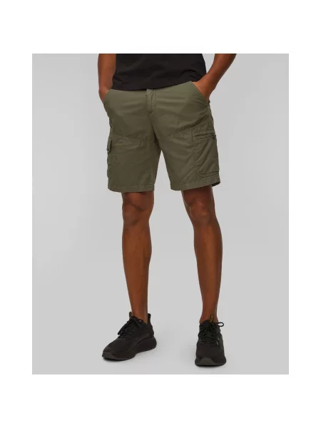 Šortky Aeronautica Militare military olive washed khaki