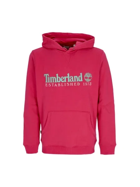 Bluza z kapturem Timberland z kapturem różowa
