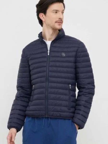 Trussardi geaca barbati albastru marin de tranzitie negru