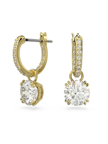 Swarovski Akcesoria Kobieta ONE SIZE Eleganckie kolczyki z kryształem na każdą okazję żółty